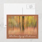 die Schönheit des Herbstes Postkarte (Vorne/Hinten)