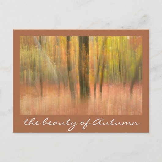 die Schönheit des Herbstes Postkarte (Vorderseite)
