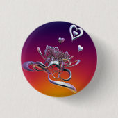 Die Schönheit des Herzens Abzeichen Button (Vorderseite)