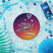 Die Schönheit des Herzens Pappteller (Party)