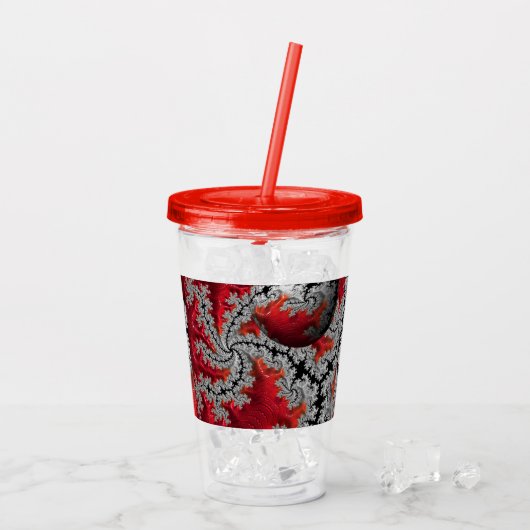 Die Schönheit des Mandelbrots Acrylic Tumbler Acryltrinkbecher (Rückseite Ice)