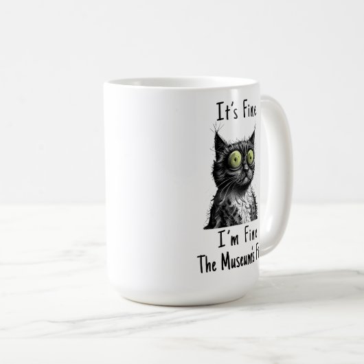 Die Schönheit des Museums Kaffeetasse (VorderseiteRechts)