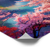 Die Schönheit des Tales zwischen den schneebedeckt Poster (Ecke)