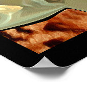 Die Schönheit einer afrikanischen Dschungel-Blume Poster (Ecke)