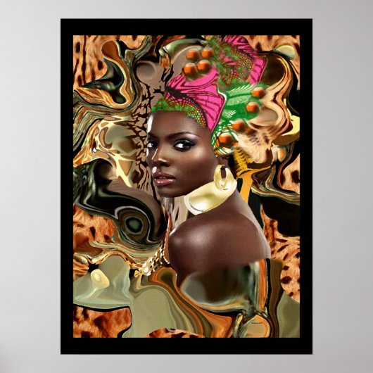 Die Schönheit einer afrikanischen Dschungel-Blume Poster (Vorne)