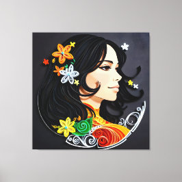 Die Schönheit einer Frau Leinwanddruck