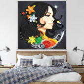 Die Schönheit einer Frau Leinwanddruck (Insitu (Schlafzimmer))