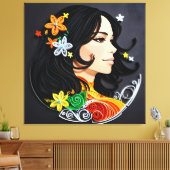 Die Schönheit einer Frau Leinwanddruck (Insitu (Wohnzimmer))