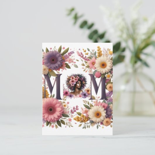 Die Schönheit einer Mutter Postkarte (Stehend Vorderseite)