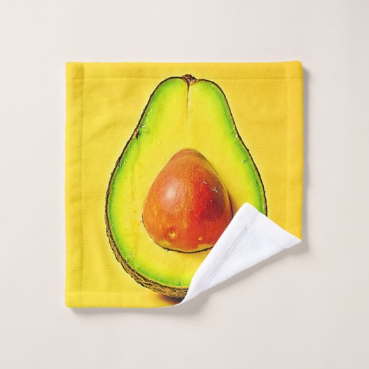 Die Schönheit eines gesunden Avocadodesigns Badhandtuch Set (Waschlappen)