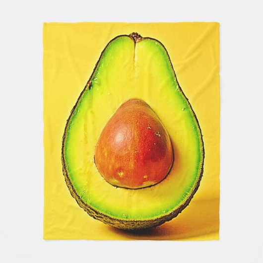 Die Schönheit eines gesunden Avocadodesigns Fleecedecke (Vorderseite)