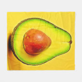 Die Schönheit eines gesunden Avocadodesigns Fleecedecke (Vorderseite (Horizontal))