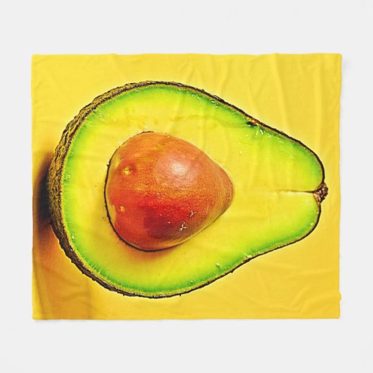 Die Schönheit eines gesunden Avocadodesigns Fleecedecke (Vorderseite (Horizontal))