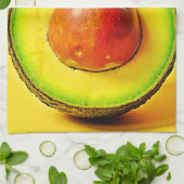 Die Schönheit eines gesunden Avocadodesigns Geschirrtuch (Gefaltet)