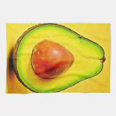 Die Schönheit eines gesunden Avocadodesigns Geschirrtuch (Horizontal)