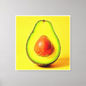 Die Schönheit eines gesunden Avocadodesigns Leinwanddruck (Vorderseite)