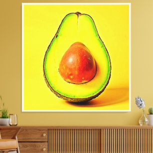 Die Schönheit eines gesunden Avocadodesigns Leinwanddruck