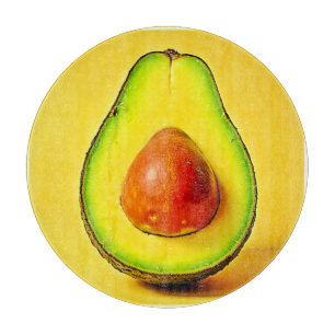 Die Schönheit eines gesunden Avocadodesigns Schneidebrett