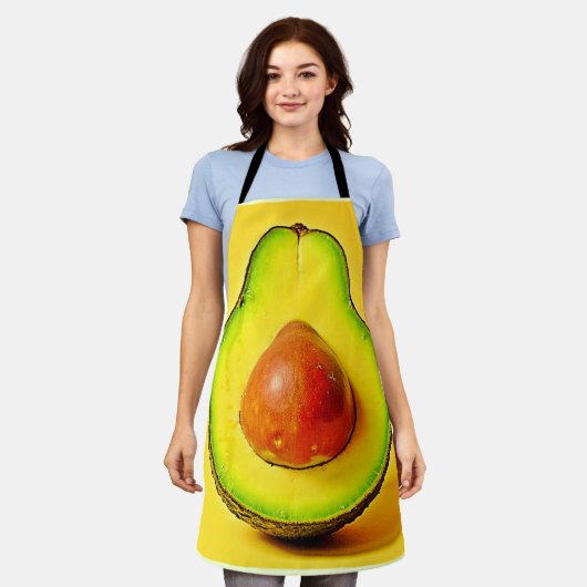 Die Schönheit eines gesunden Avocadodesigns Schürze (Getragen)