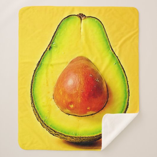 Die Schönheit eines gesunden Avocadodesigns Sherpadecke (Vorderseite)