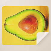Die Schönheit eines gesunden Avocadodesigns Sherpadecke (Vorderseite (Horizontal))