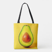 Die Schönheit eines gesunden Avocadodesigns Tasche (Rückseite)