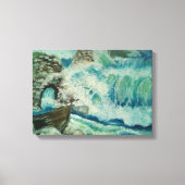 Die Schönheit eines starken Wellenreitens Leinwanddruck (Vorderseite)