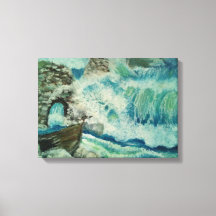 Die Schönheit eines starken Wellenreitens