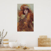 Die Schönheit grüner Augen Poster (Küche)