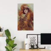 Die Schönheit grüner Augen Poster (Heimbüro)