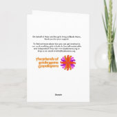 Die Schönheit in der Stärke Dankeskarte (Rückseite)