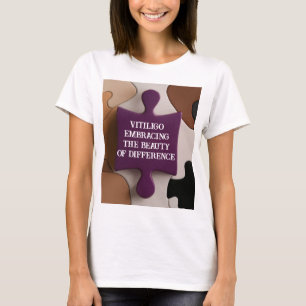 Die Schönheit ist in den Stücken: Vitiligo Bewusst T-Shirt