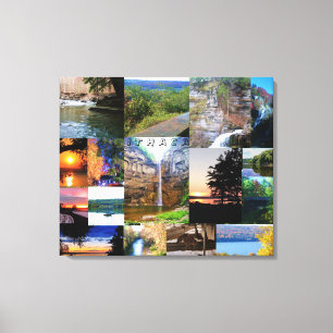 DIE SCHÖNHEIT ITHACAS, DER DRUCK NEW YORK CANVAS LEINWANDDRUCK