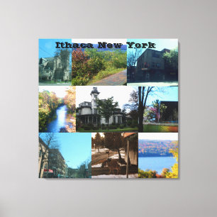 DIE SCHÖNHEIT ITHACAS, NEW YORK LEINWANDDRUCK