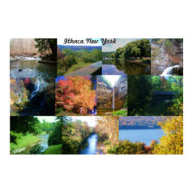 DIE SCHÖNHEIT ITHACAS, NEW YORK-Plakat