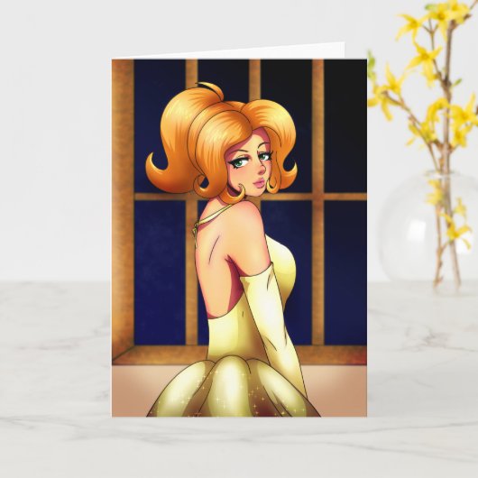 Die Schönheit Karte (Gelbe Blume)