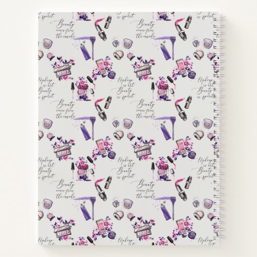 Die Schönheit kommt aus dem Inneren Notizblock (Rückseite)