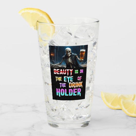 Die Schönheit liegt im Auge des Getränkehändlers Glas (Vorderseite Ice)