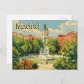 Die Schönheit Madrids erfassen Postkarte (Vorne/Hinten)