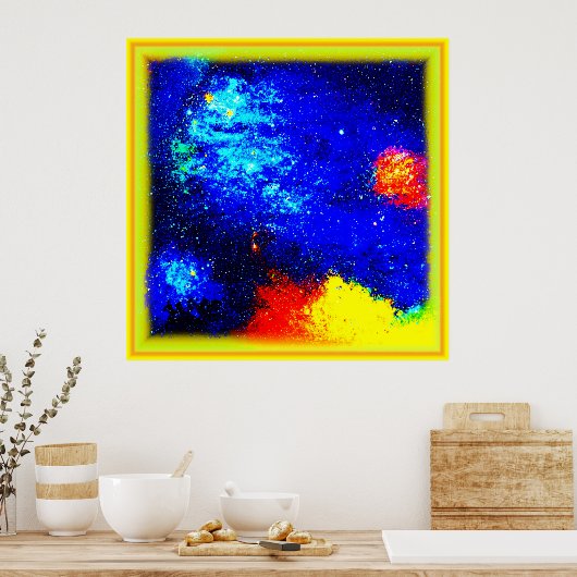 Die Schönheit Nebulas und Galaxien. Jetzt kaufen Poster (Küche)