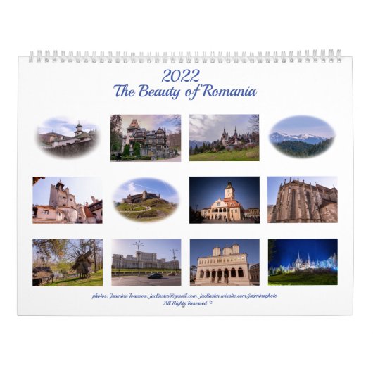 Die Schönheit Rumäniens - großer Kalender (Rückseite)