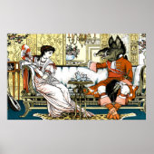 Die Schönheit und das Bestie Art Nouveau Poster (Vorne)