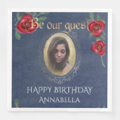 Die Schönheit und das Foto der Beast Fairy Tale Bl Serviette (Vorderseite)