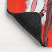 Die Schönheit und der Krampus Vintage Weihnachten Mousepad (Ecke)