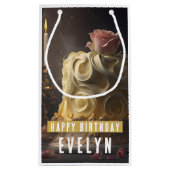 Die Schönheit und der Kuchen der Bestie - Geburtst Kleine Geschenktüte (Rückseite)