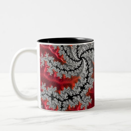 Die Schönheit von Mandelbrots zwei tone Tasse (Links)