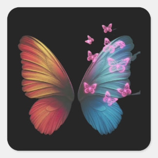 Die Schönheit zeigen Quadratischer Aufkleber