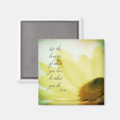 Die Schönheitsfloral gelassen Magnet (Vorderseite/Rückseite)