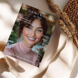 Die schönste Freundin der Ehefrau Woman Alive Feiertagskarte