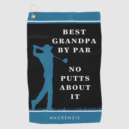 Die schönste Großmutter par - keine Putten darüber Golfhandtuch (Vorderseite)